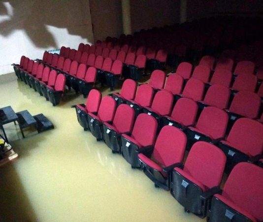 La Casa de Cultura i baixos inundats després d’una forta tromba d’aigua a Vilafranca