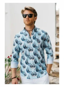 camisas estampadas para hombre The Surfcar verano estilo fresco