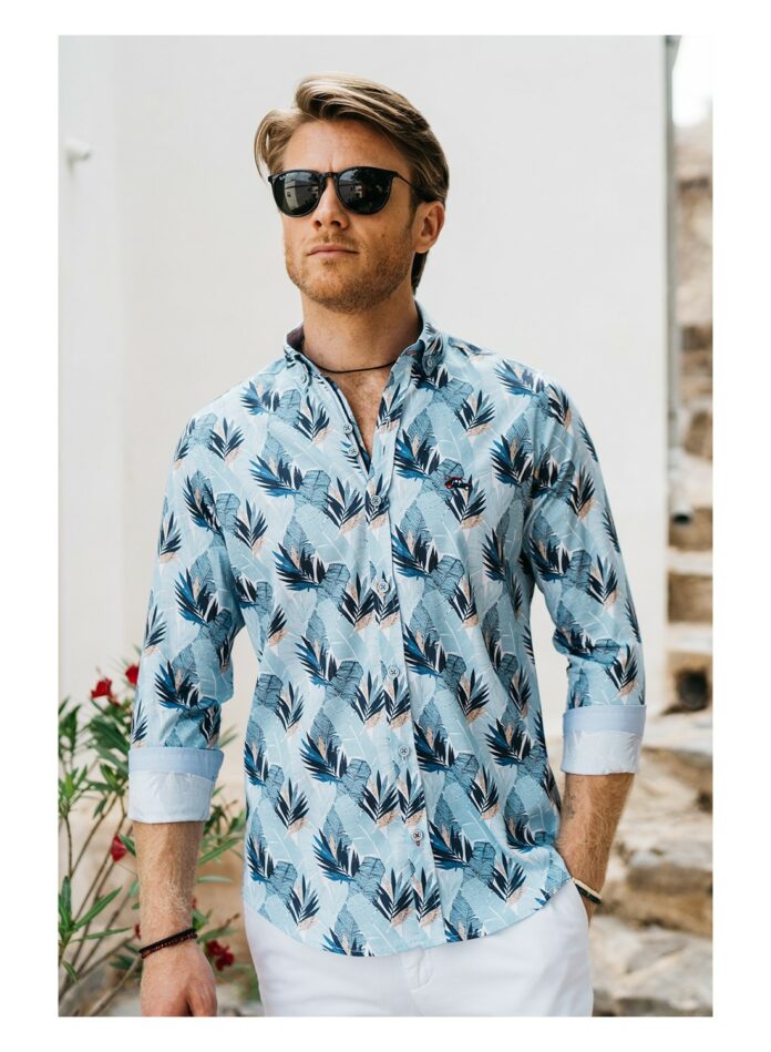 Camisas estampadas hombre