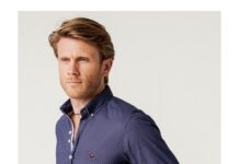 camisa slim fit estampado geometrico mini flores