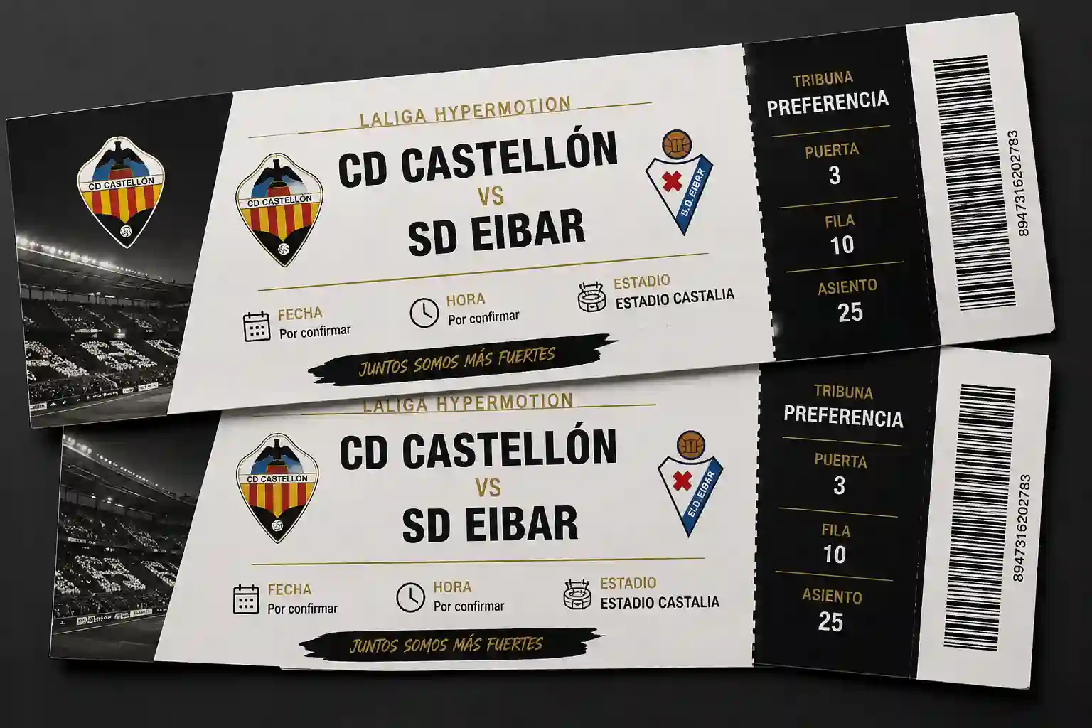 Entradas Ya A La Venta Partido CD Castellon vs Eibar
